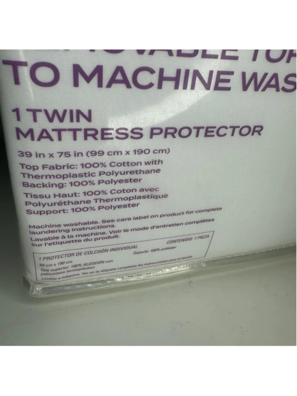 New in Package Therapedic Twin Anti-Allergen Mattress Protector Zipper White